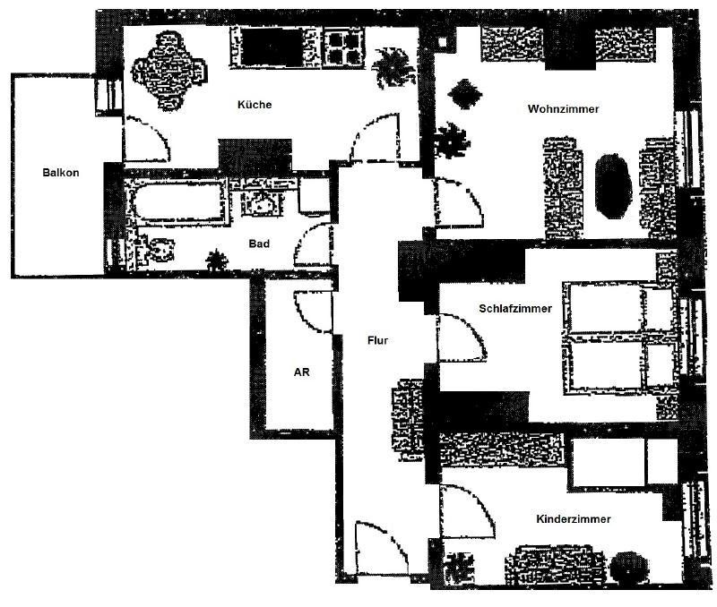 Familienwohnung im Seehaus Balkon und Aufzug vorhanden