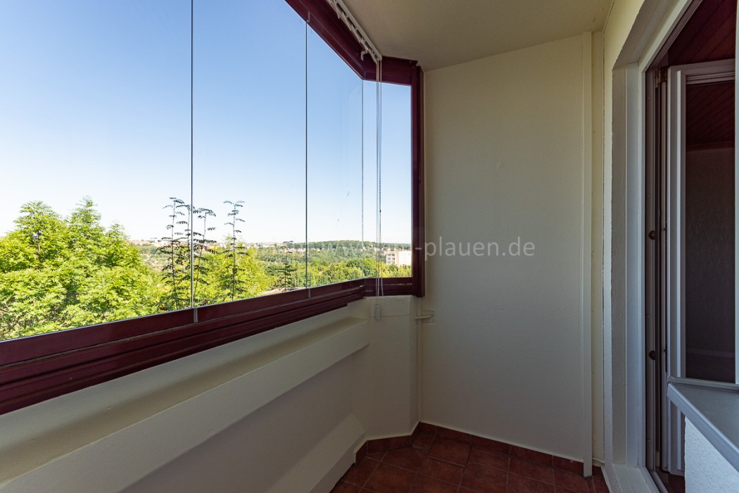 Balkon mit Verglasung