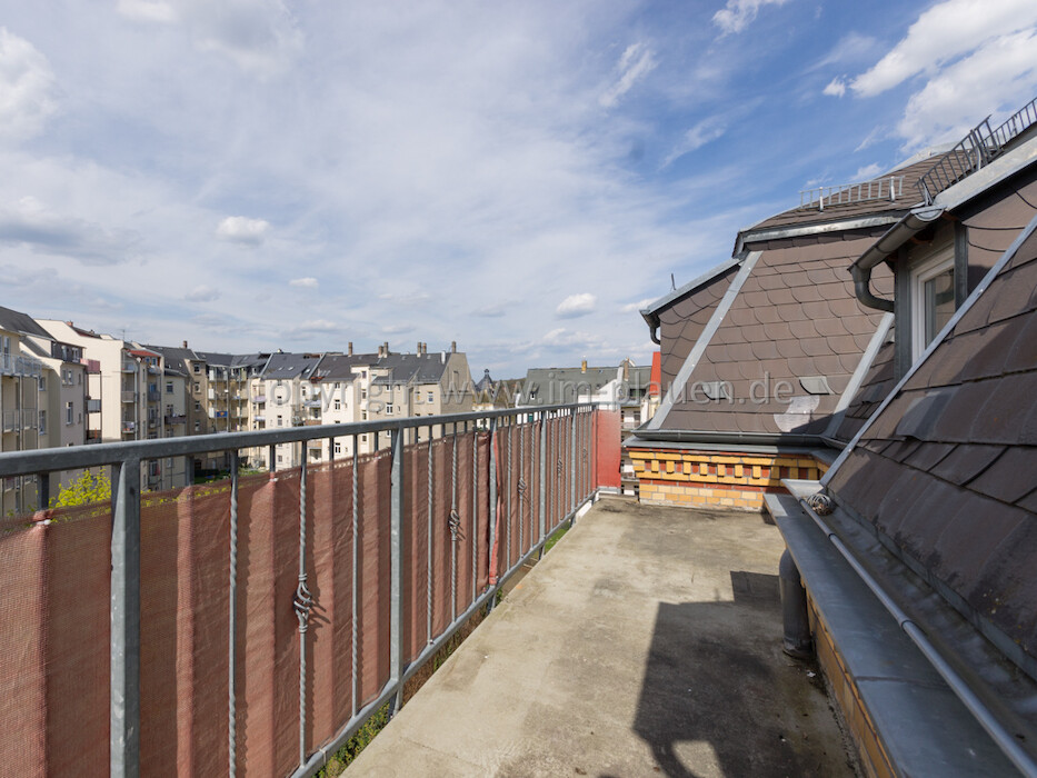 Balkon - Einbauküche - Weitblick - 77 m² | 3-Zimmer-Wohnung Plauen Seehaus - Photo 5