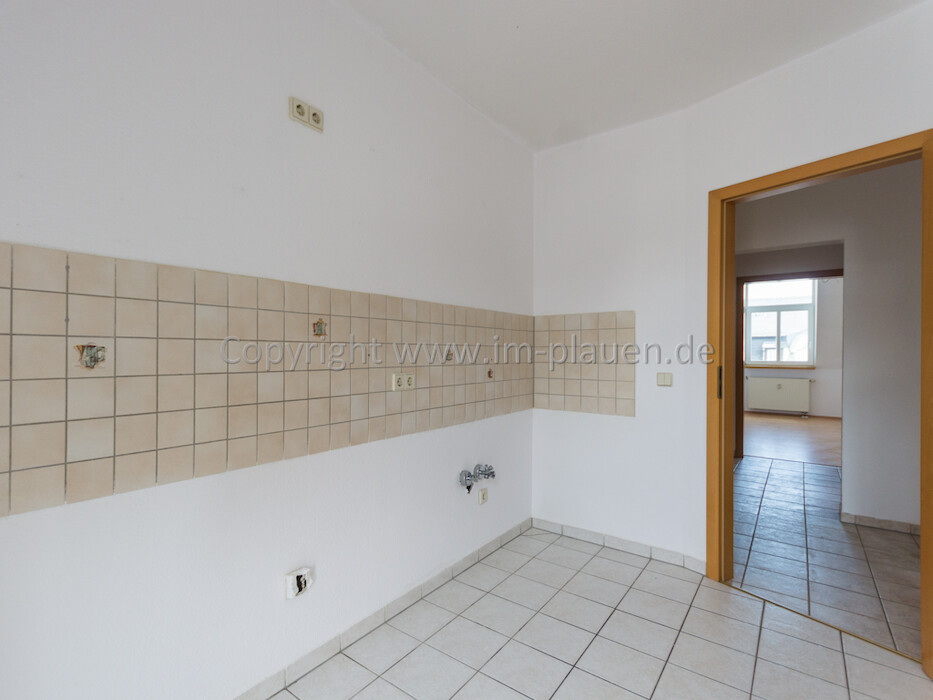 Balkon - Einbauküche - Weitblick - 77 m² | 3-Zimmer-Wohnung Plauen Seehaus - Photo 2
