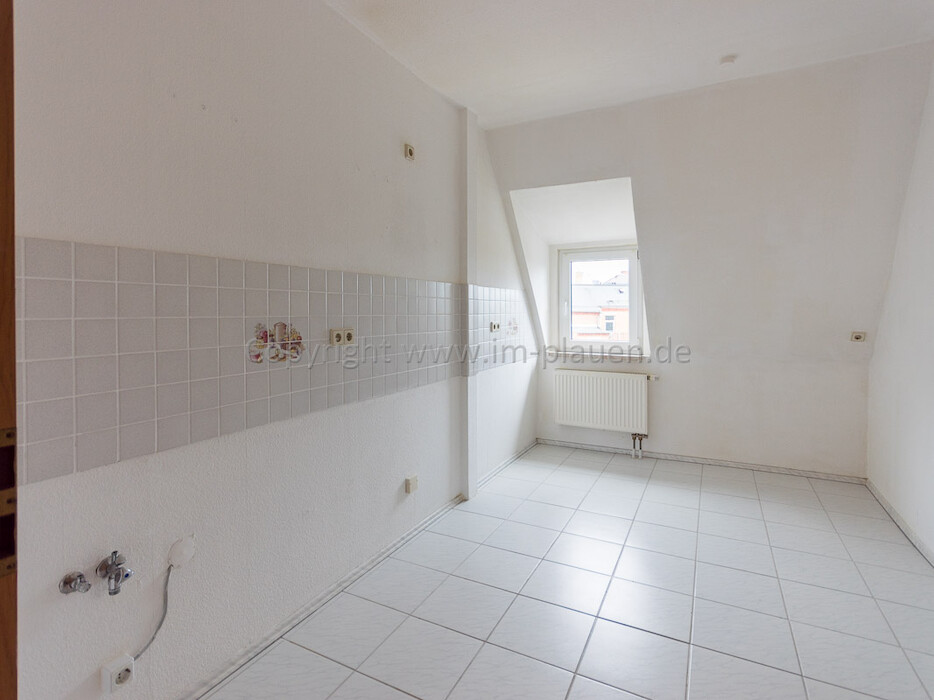 Parkett - Dusche & Badewanne - Weitblick - Dachgeschoss | 3-Zimmer-Wohnung Plauen Haselbrunn - Foto 1