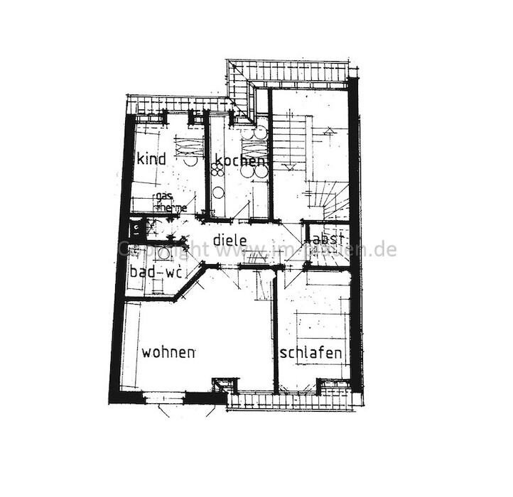 Parkett - Dusche & Badewanne - Weitblick - Dachgeschoss | 3-Zimmer-Wohnung Plauen Haselbrunn - Foto 4