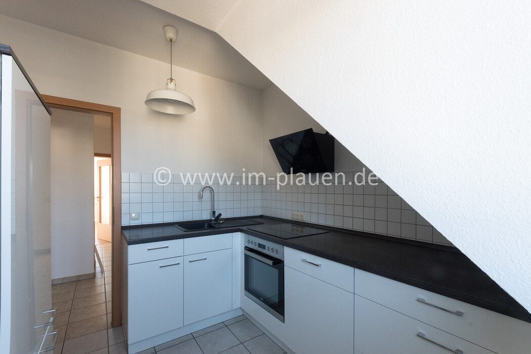 Einbauküche - Badewanne - Weitblick - Laminat | 3-Zimmer-Wohnung Plauen Haselbrunn - Photo 1