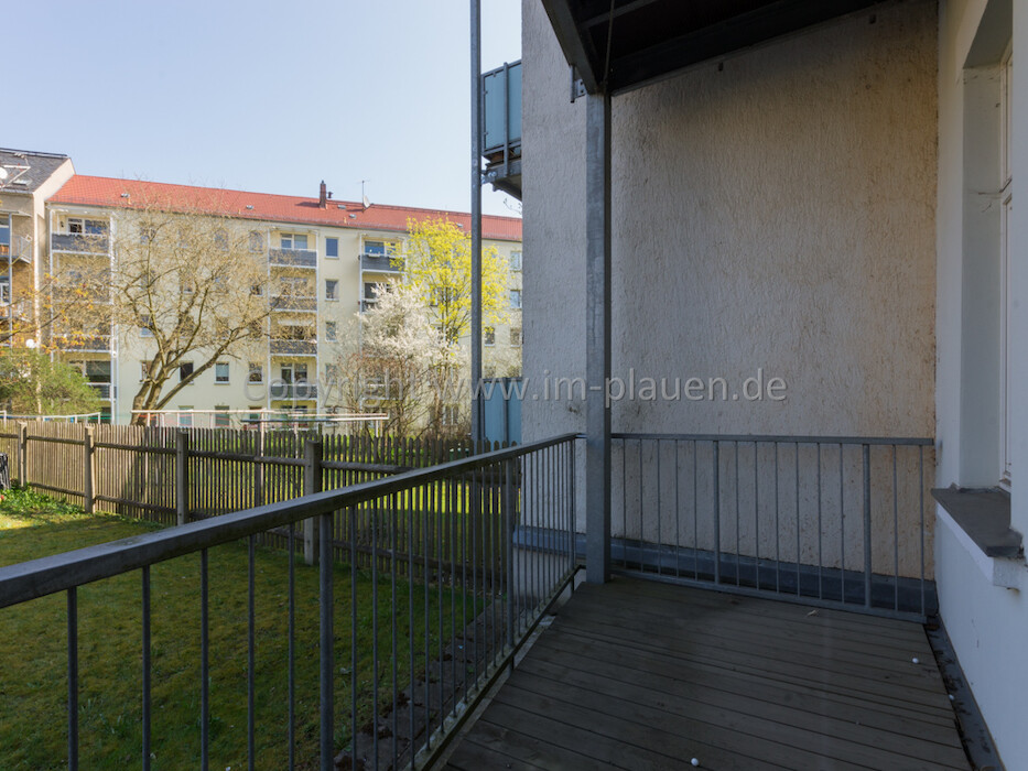 Balkon - Badewanne - Parkettboden - renoviert | 2-Zimmer-Wohnung Plauen Seehaus - Foto 5