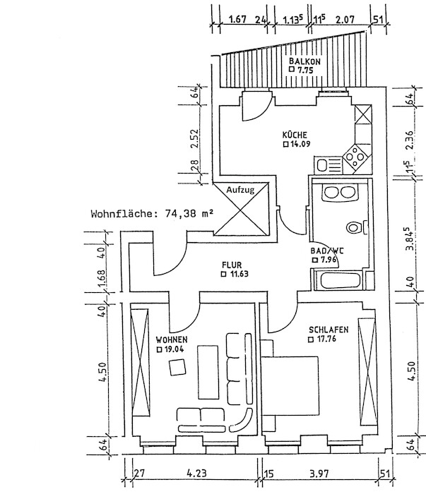 Balkon - Badewanne - Parkettboden - renoviert | 2-Zimmer-Wohnung Plauen Seehaus - Photo 5