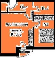 Balkon - Aufzug - offene Küche - Laminat | 2-Zimmer-Wohnung Plauen Seehaus - Photo 3