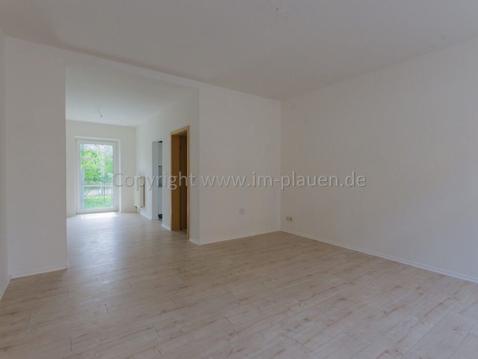 Balkon - Bad mit Fenster - 72 m² | 2-Zimmer-Wohnung Plauen Haselbrunn - Foto 2