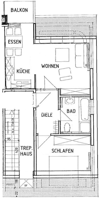 Balkon – Außenstellplatz – Bad mit Fenster | 2-Zimmer-Wohnung Plauen Neundorf - Photo 4