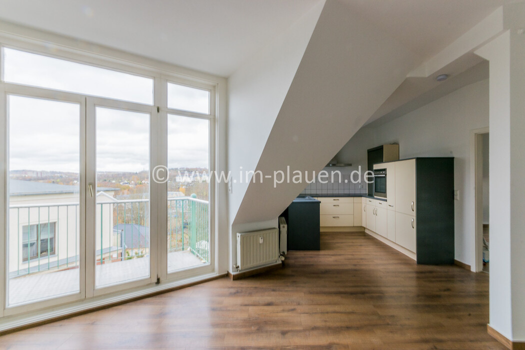 EBK – Balkon – 85 m² Wohnfläche | 2-Zimmer-Wohnung Plauen Hradschin - Photo 1