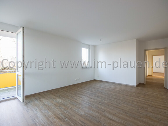 Terrasse – Tageslichtbad – Stellplatz | 2-Zimmer-Wohnung Plauen Ostvorstadt - Photo 2